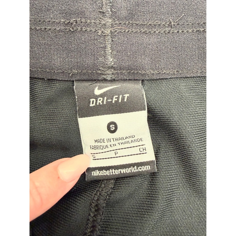Nike Dri-FIT Womens Athletic Shorts Black Green Size Small Training - Picture 5 of 5